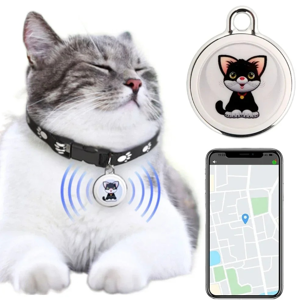 Pet Gps Tracker Collar - เครื่องติดตาม GPS ป้องกันสัตว์เลี้ยงหาย รองรับบลูทูธ กันน้ำ ใช้งานได้แบบสวมใส่