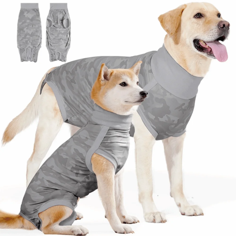 Dog Anxiety Vest - ชุดพักฟื้นสุนัขแบบยืดหยุ่น ชุดป้องกันการติดเชื้อสำหรับสุนัข ซักได้ ระบายอากาศได้ดี ชุดป้องกันความวิตกกังวลสำหรับสัตว์เลี้ยง ป้องกันการหย่านม