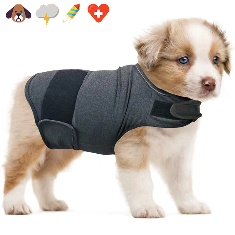 Dog Anxiety Vest - เสื้อกั๊กสำหรับสุนัขลดความวิตกกังวล ระบายอากาศได้ดี ช่วยลดความเครียด ป้องกันฟ้าผ่า ช่วยให้สัตว์เลี้ยงสงบ