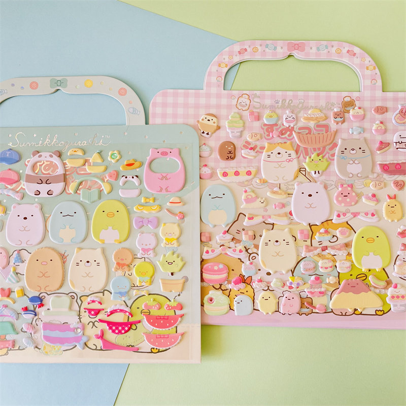 Pet Supplies First - สติกเกอร์ลายชิโรคุมะ 3 มิติ แบบฟองน้ำ ลายซูมิคโกะ กุราชิ