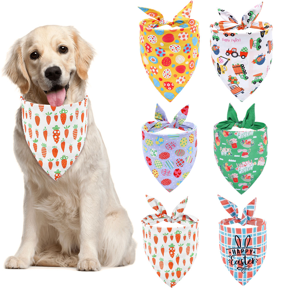 Pet Supplies In Bulk - ผ้าพันคอสุนัขแบบสามเหลี่ยม ผ้าพันคอสำหรับสัตว์เลี้ยง ผ้าพันคอสำหรับสุนัข ผ้าพันคอสำหรับลูกสุนัข อุปกรณ์กรูมมิ่งสำหรับสุนัขและแมวขนาดเล็ก กลาง