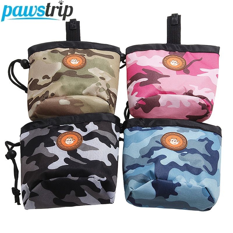 Pet Supplies Plus - กระเป๋าคาดเอวฝึกสุนัขแบบพกพาความจุขนาดใหญ่ลูกสุนัขรางวัลกระเป๋ากลางแจ้งกระเป๋าเก็บอาหารขนมกระเป๋าคาดเอว