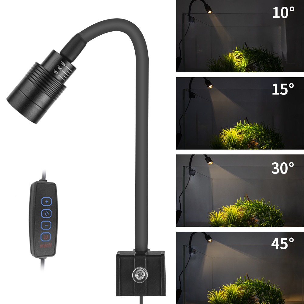 Pet Supplies Pet Shop - ไฟ LED สำหรับตู้ปลาแบบบางพิเศษ ไฟปลูกพืช USB-5V 3W