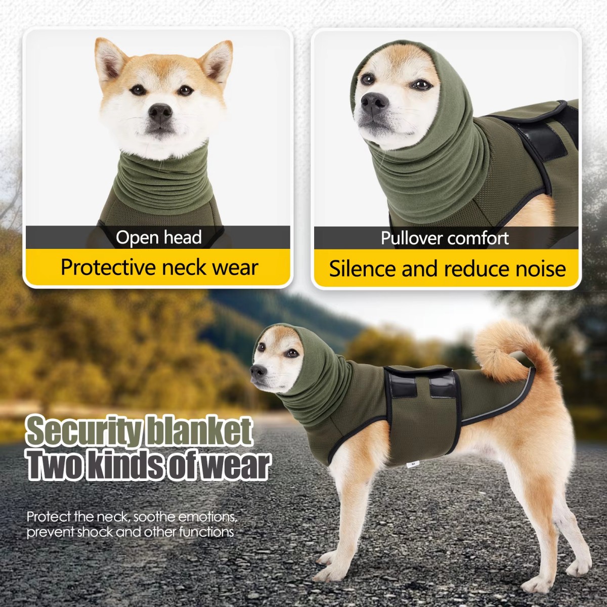 เสื้อกั๊กและเสื้อคลุมลดความวิต - Dog Anxiety Vest บทวิจารณ์และราคา