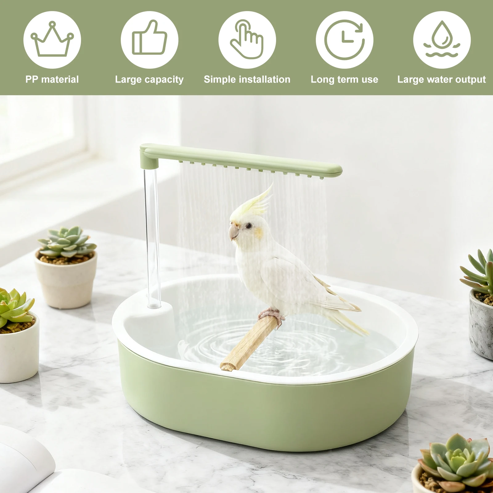 อ่างอาบน้ำนกอัตโนมัติพร้อมฝักบ - Pet Supplies Plus บทวิจารณ์และราคา