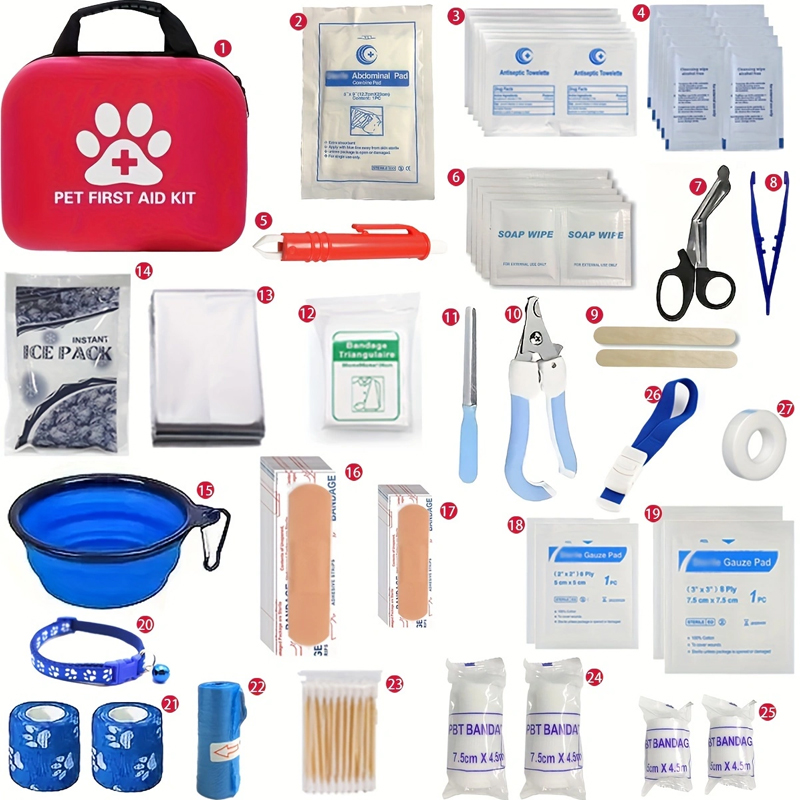 ชุดปฐมพยาบาลสำหรับสัตว์เลี้ยง: - Pet Supplies First บทวิจารณ์และราคา