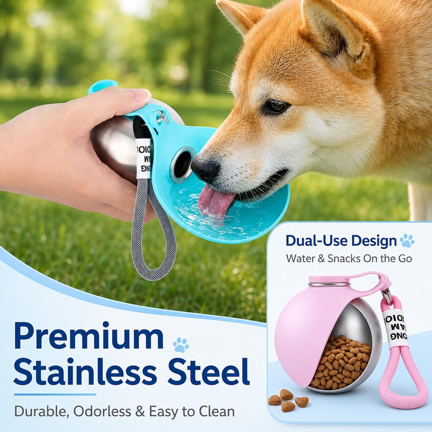 ขวดน้ำพกพาสำหรับสุนัขขนาดเล็กแ - Pet Supplies Coupon บทวิจารณ์และราคา