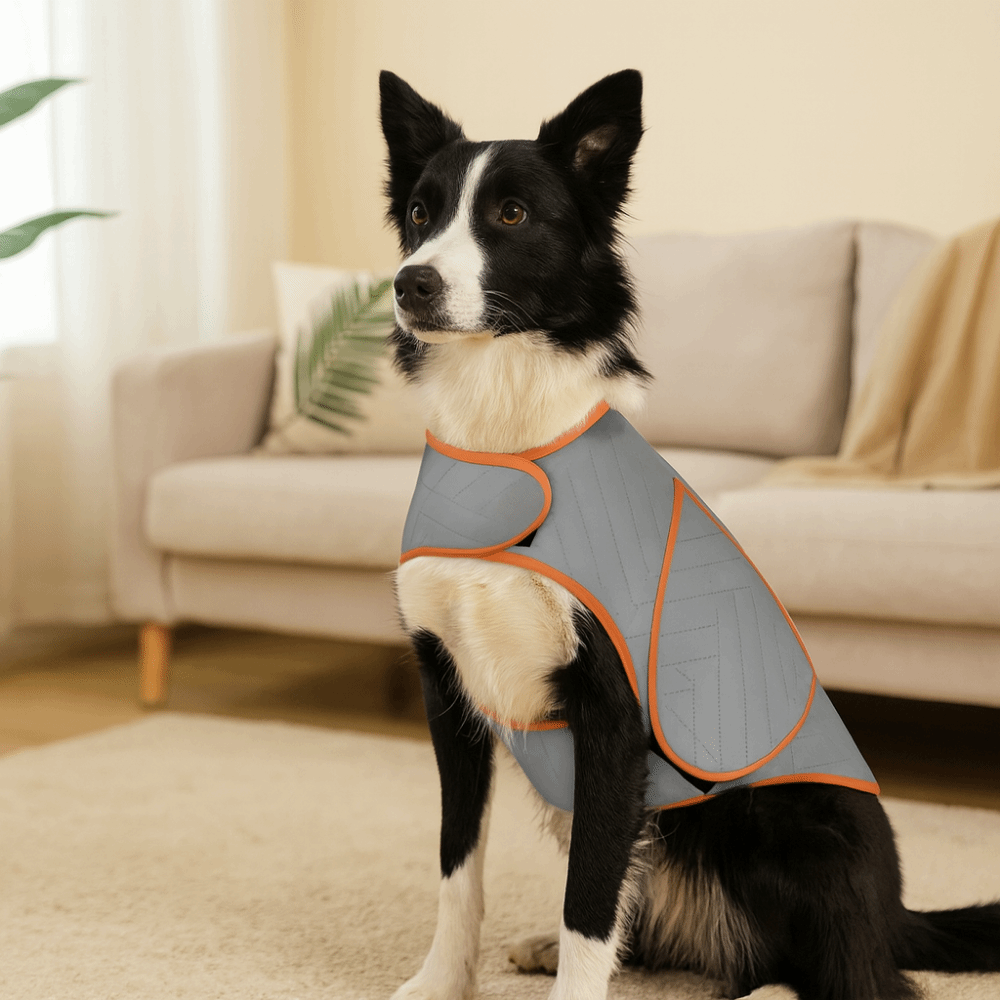 เสื้อคลุมสุนัขแบบยืดหยุ่น เสื้ - Dog Anxiety Vest บทวิจารณ์และราคา