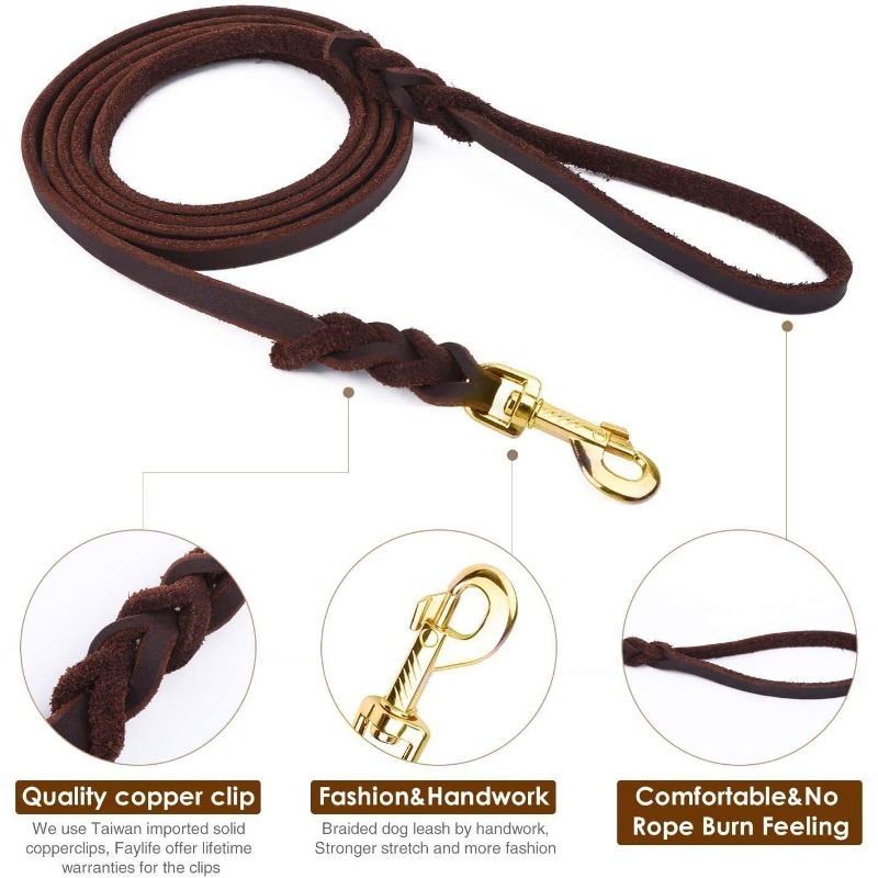 สายจูงหนังวัวชั้นแรก สายจูงสุน - Pet Supplies First บทวิจารณ์และราคา
