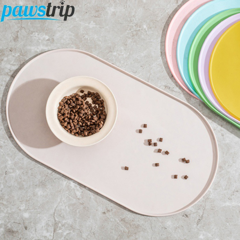 แผ่นรองอาหารสัตว์เลี้ยงรูปวงรี - Pet Supplies Coupon บทวิจารณ์และราคา