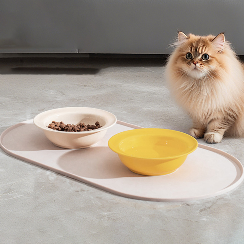 แผ่นรองอาหารสัตว์เลี้ยงรูปวงรี - Pet Supplies Coupon บทวิจารณ์และราคา